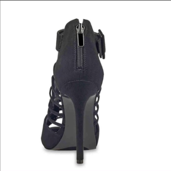 GUESS black adhirra caged heels. Size 7. NWT - Picture 2 of 6